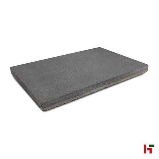Gecoate betontegels - Terrastegel Gecoat - Vlak Ieper Antraciet Genuanceerd 60 x 40 x 4,1 cm - Rodal