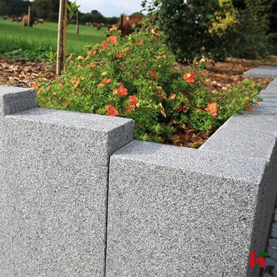 Palissades - Jersey, Natuursteen Palissade - Graniet 25 x 8 x 75 cm Facet Gevlamd - Bauma stone