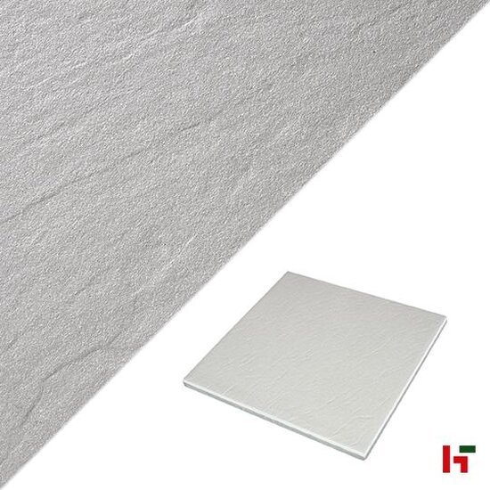 Gecoate betontegels - Sevilla, Gecoate Terrastegel Licht Grey 60 x 60 x 3 cm - Marlux