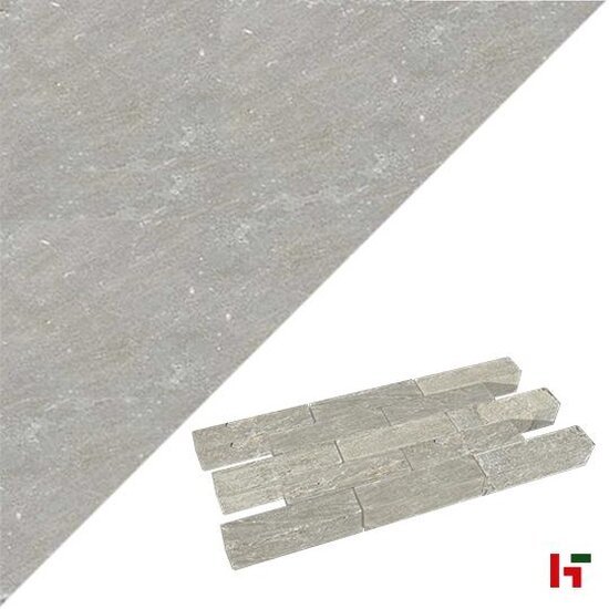 Natuursteen klinkers - Kandla, Natuursteen Klinker - Zandsteen 20 x 5 x 5 cm Gezaagd Natuurruw Grey - Stoneline