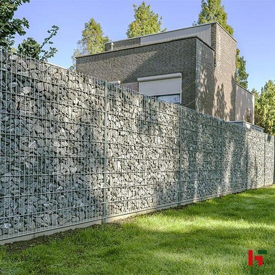 Grindkorven - 2D I-profiel paal voor steenschutting 190 x 1,5 x 2600 mm 203 cm - Van Merksteijn