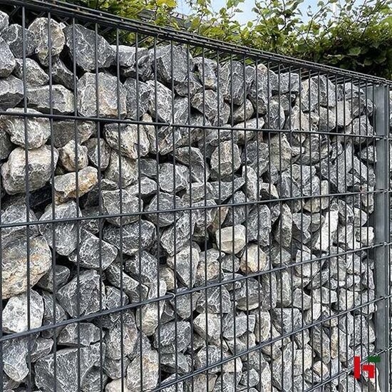 Grindkorven - 2D I-profiel paal voor steenschutting 190 x 1,5 x 2600 mm 203 cm - Van Merksteijn