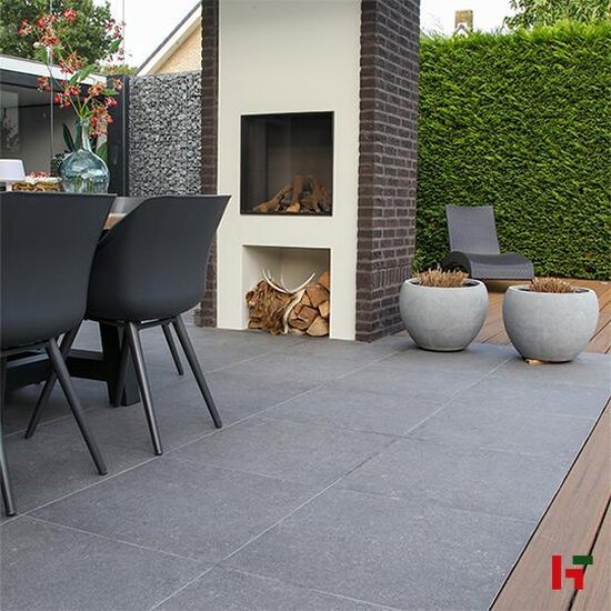 Keramische tegels - Conception, Keramische Terrastegel Ruvido Luce 90 x 90 x 2 cm - Stone Base