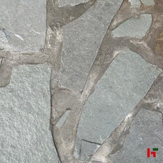Natuursteentegels - Tandur, Natuursteen Flagstone - Kalksteen Grey L - 75 kg/m² - 4-7 st/m² - 2-4 cm dik - Private label