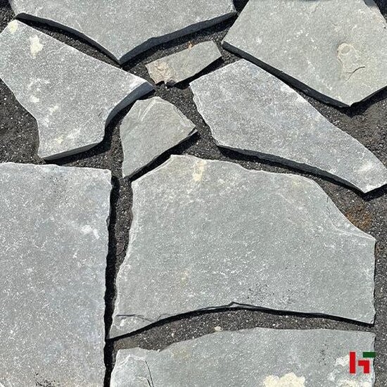 Natuursteentegels - Tandur, Natuursteen Flagstone - Kalksteen Grey L - 75 kg/m² - 4-7 st/m² - 2-4 cm dik - Private label
