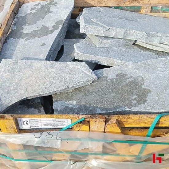 Natuursteentegels - Tandur, Natuursteen Flagstone - Kalksteen Grey L - 75 kg/m² - 4-7 st/m² - 2-4 cm dik - Private label