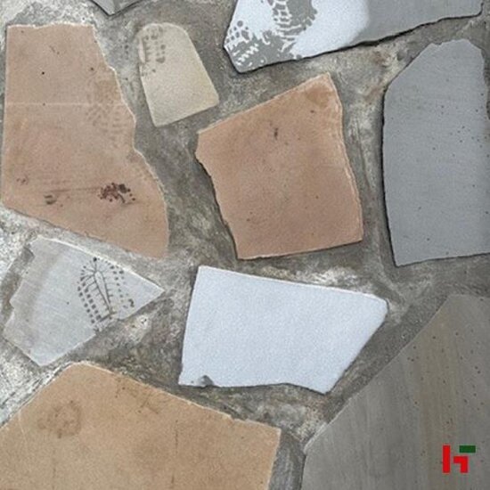 Natuursteentegels - Kandla Multicolor, Flagstone Gezandstraald - Zandsteen M - 60kg/m² - 8-12 st/m² - 1-3 cm dik - Private label