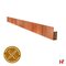 Afboording - Cortenedge afboording, Recht Vlak 290 mm 2 mm 2200 mm - Private label