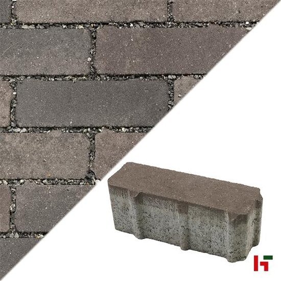 Waterpasserende klinkers - Hydro Brick Comfort, Waterpasserende Betonklinker Terra Nuance Paars-Bruin 21 x 7 x 8 cm - Marlux