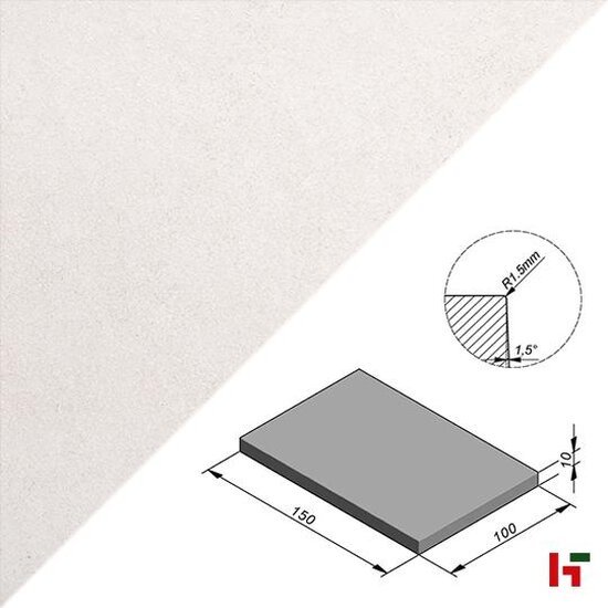 Betontegels - Megasmooth, Megategel Cream Velvet 150 x 100 x 10 cm - Stone & Style