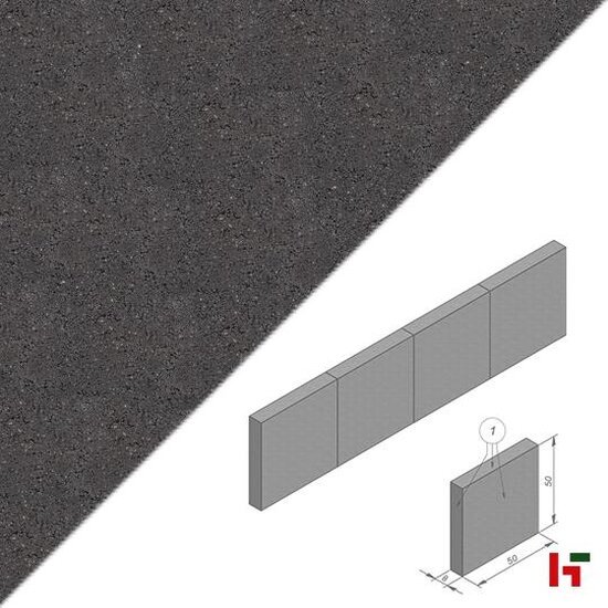 Palissades - Carreau, Palissadeband Carbon Intense 50 x 8 cm 50 cm - Stone & Style