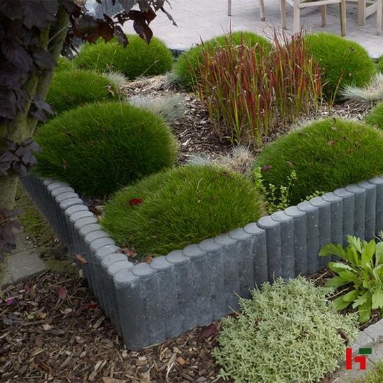 Palissades - Palissadeband "Rond" Zwart 50 x 8 cm 50 cm - Private label