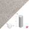 Palissades - Ronde palissade Grijs 150 cm Ø 20 cm - Private label