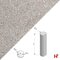 Palissades - Ronde palissade Grijs 60 cm Ø 15 cm - Private label