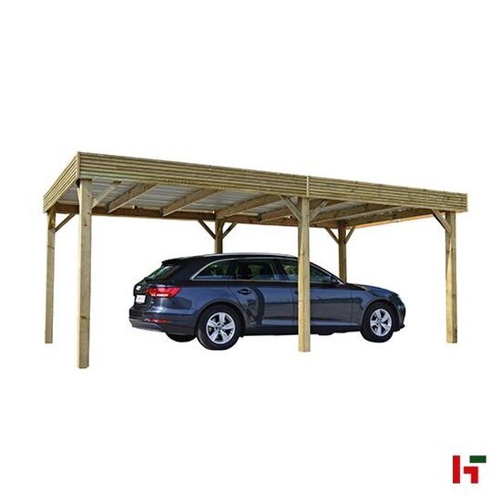 Houten carports - Carport, Verso - 3000 x 6000 mm  - Cartri