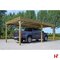 Houten carports - Carport, Verso - 3000 x 6000 mm  - Cartri