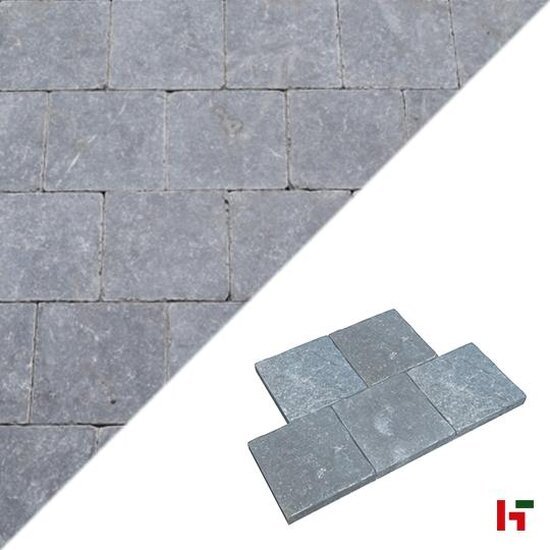 Natuursteentegels - Bluestone H51 Hardsteen, Natuursteen Terrastegel Antique look - Blauwsteen 20 x 20 x 3 cm - Private label