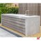 Tuinmeubilair - Patio Table Smooth Grey Velvet 107 cm 300 x 100 cm - Stone & Style