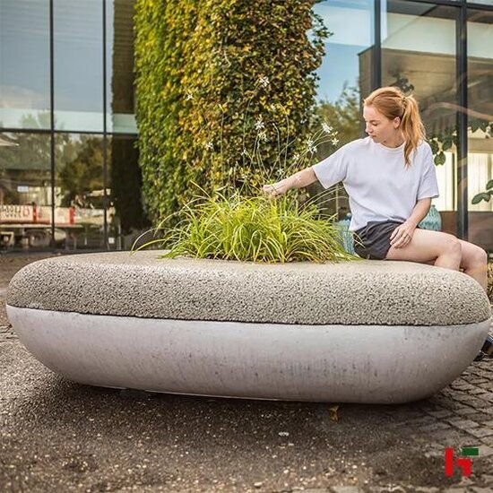 Smooth objects - Waterbench Grijs 45 cm 250 x 175 cm - Stone & Style