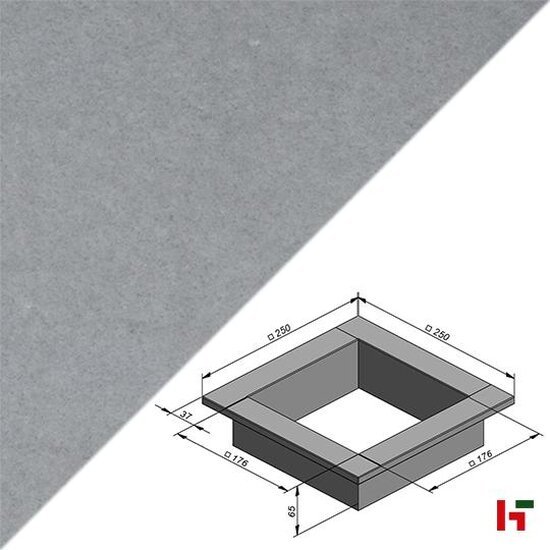 Smooth objects - Plant & Sit Smooth Grey Velvet 250 x 250 x 65 cm - Stone & Style