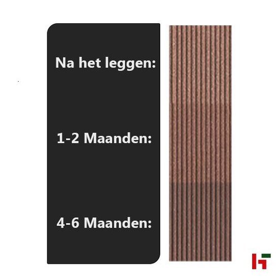 Composiet terrasplanken - Megawood, Classic 21x145mm - Composiet terrasplanken Notenbruin 300cm - Megawood