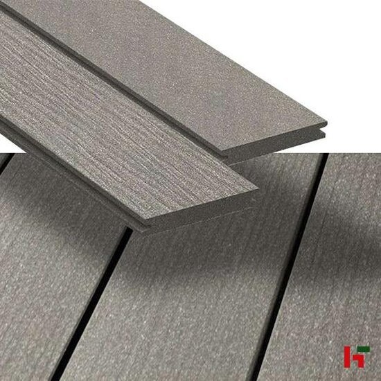 Composiet terrasplanken - Megawood, Premium 21x145mm - Composiet terrasplanken Basaltgrijs 600cm - Megawood