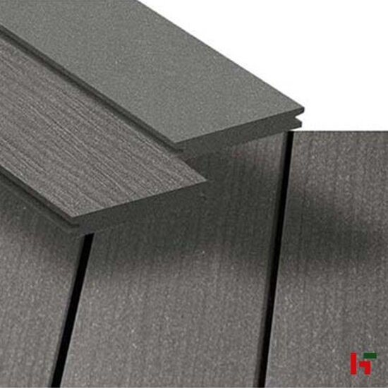 Composiet terrasplanken - Megawood, Premium Plus 21x145mm - Composiet terrasplanken Leigrijs 480cm - Megawood
