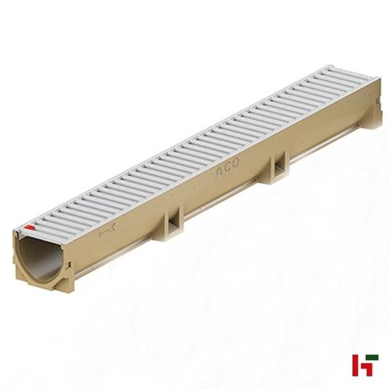 Afvoergoten - Euroline 100 Afvoergoot - 50 cm Natural Grey - ACO