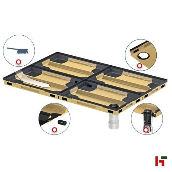 Afvoerputten - Cleanbox, Toebehoren Afvoeraansluiting - ACO