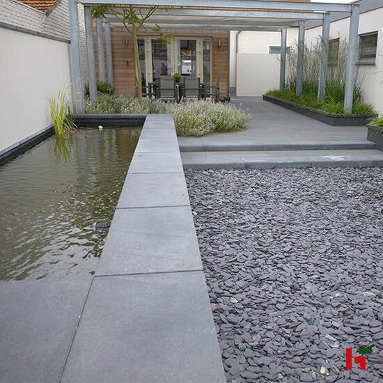 Betontegels - Carreau, Megategel Carbon Intense 100 x 50 x 8 cm - Stone & Style