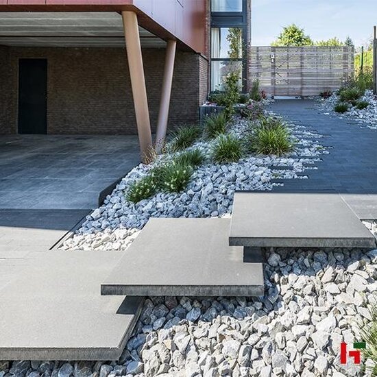 Betontegels - Carreau, Megategel Carbon Intense 100 x 50 x 8 cm - Stone & Style