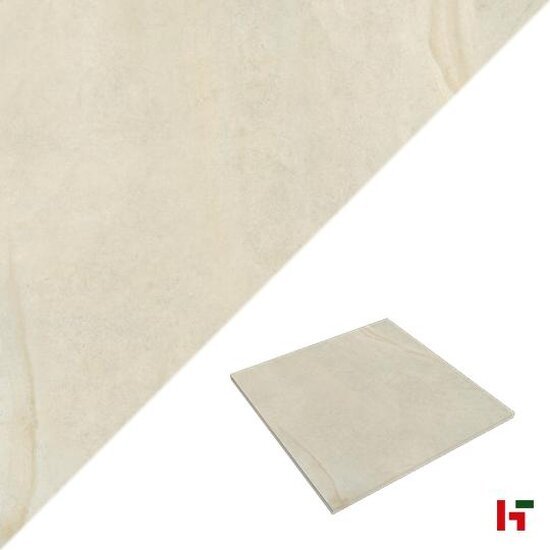 Keramische tegels - Bourgogne, Keramische Terrastegel Beige 60 x 60 x 2 cm - Stone Base