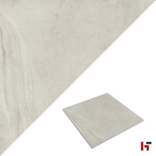 Keramische tegels - Bourgogne, Keramische Terrastegel Grey 60 x 60 x 2 cm - Stone Base