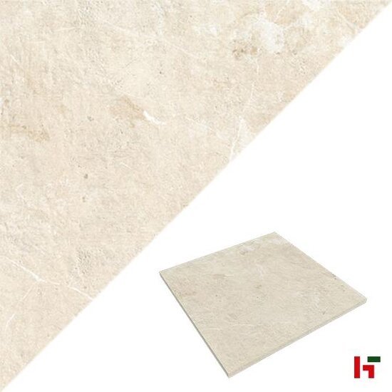 Keramische tegels - Calcare, Keramische Terrastegel Ivory 80 x 80 x 2 cm - Stone Base