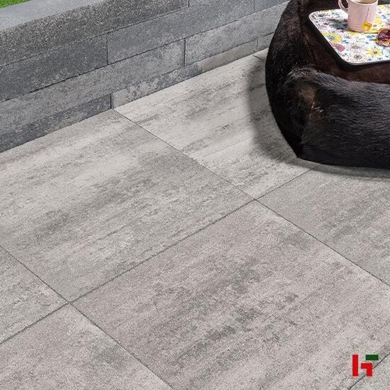 Betontegels - Infinito Comfort, Megategel Nuance Light Grey 60 x 60 x 6 cm - Marlux