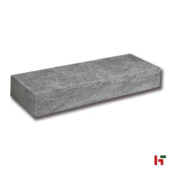 Tuintrappen - China Blue, Traptrede 100 x 35 x 15 cm Gevlamd & Geborsteld - Stone Base