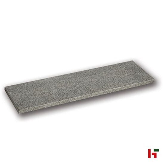 Muurkappen & dekstenen - Orient Black, Afdekstrook 100 x 30 x 3 cm Gevlamd - Stone Base