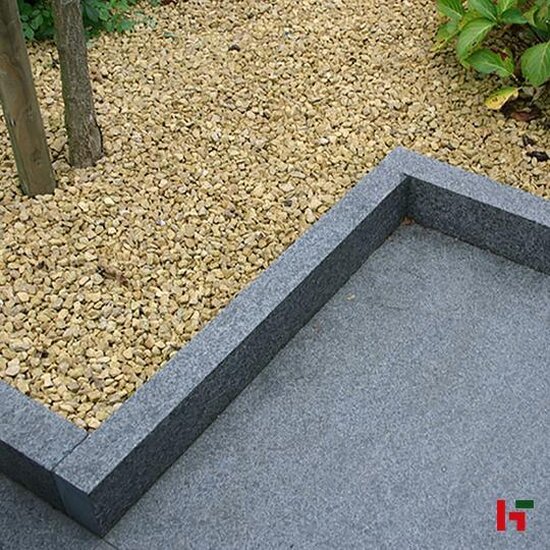 Boordstenen - Orient Black, Boordsteen 100 x 6 x 20 cm Gevlamd - Stone Base