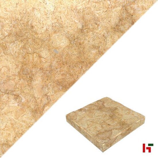 Natuursteentegels - Alpha, Natuursteentegel Getrommeld Premium 50 x 50 x 3 cm - Stone Base