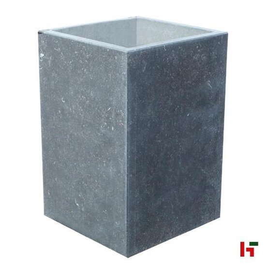 Plantenbakken - Blue Stone, Bloembak - Recht Verzoet 80 x 80 x 80 cm - Stone Base