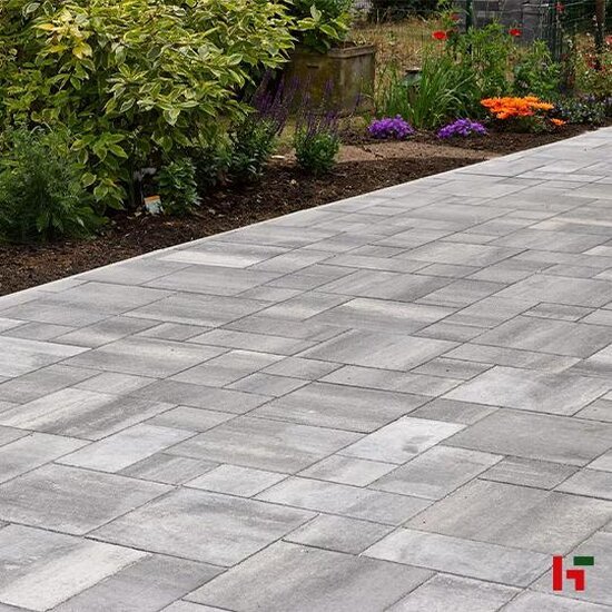 Betontegels - Cassaia, Multiformaat Tricolore Cendre Mega-Caprice x 6 cm - Stone & Style