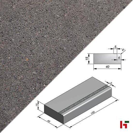 Tuintrappen - Carreau, Megatrap Antislip Strook Arduna 100 x 40 x 15 cm - Stone & Style