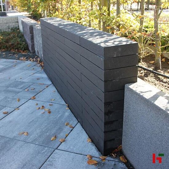 Muurelementen & stapelblokken - Carreau, Walling line Carbon 75 x 20 x 6 cm Afdeksteen - Stone & Style