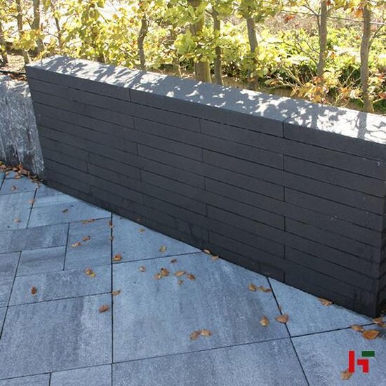 Muurelementen & stapelblokken - Carreau, Walling line Carbon 75 x 20 x 6 cm Afdeksteen - Stone & Style