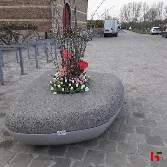 Smooth objects - Waterbench Grijs 45 cm 160 x 113 cm - Stone & Style