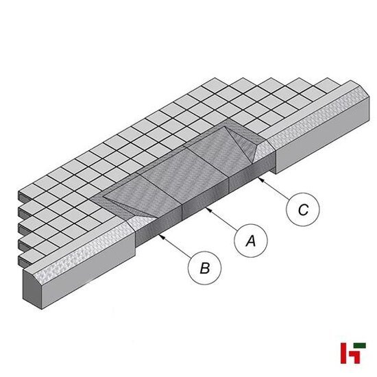 Bestrating - Inritband Rechts 50 x 20 x 50 cm IE - Stone & Style