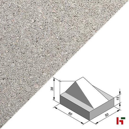 Bestrating - Schrikblok 50 x 15/38 x 60 cm - Stone & Style