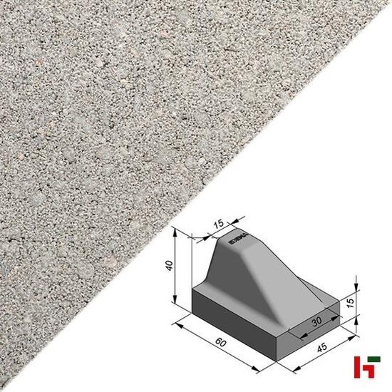 Bestrating - Schrikblok 50 x 15/38 x 60 cm - Stone & Style