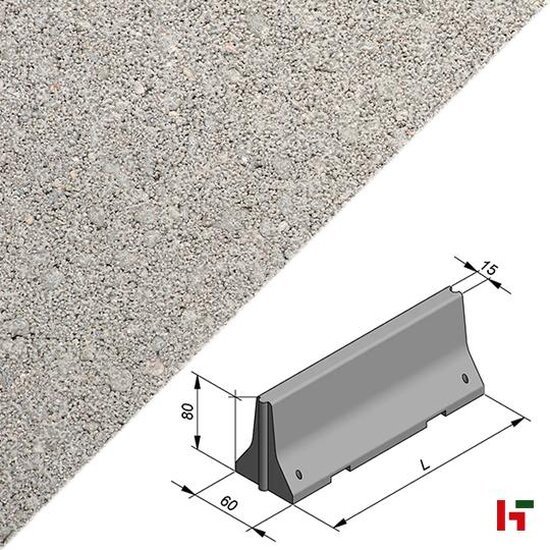 Bestrating - Hoge Schampkanten, New Jersey 80 x 60 cm 200 cm Dubbelzijdig - Stone & Style