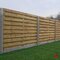 Houten schutting - Betonpaal met ronde kop met breed rabat Antraciet Tussenpaal 275 / 220 cm - Private label